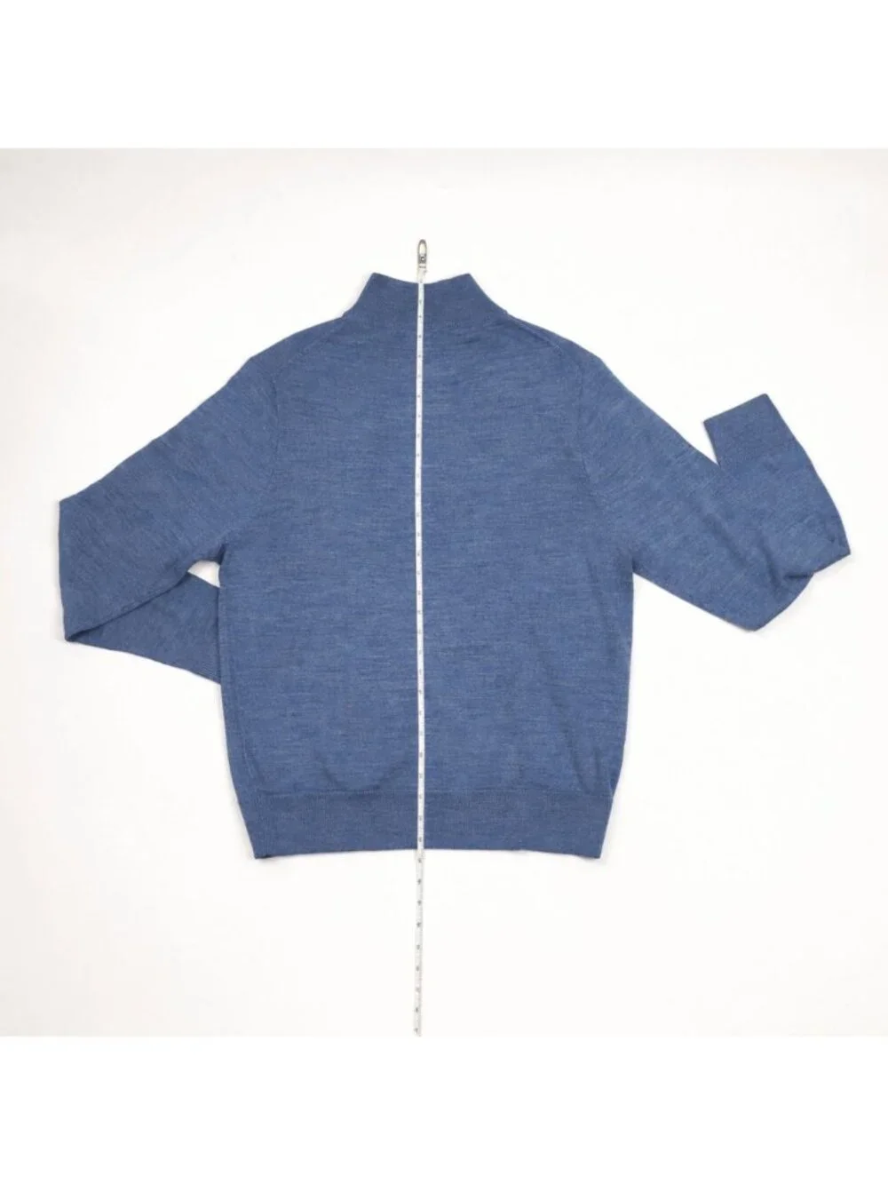 J.Crew Factory Machine-Washable Merino Blend Half-Zip Sweater Men’s Large Blue